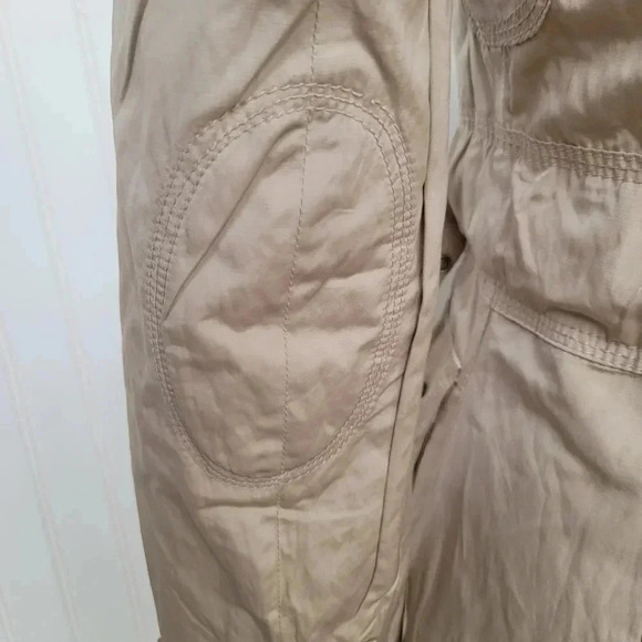 Zara Women Utility Jacket Pockets Belted Pockets Beige Jacket Coat Sz XS - Picture 15 of 16